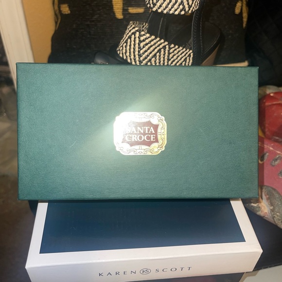 RARE CAN'T FINE ANYMORE- NWT- Vintage Italian Leather Santa Croce wallet - Picture 2 of 10